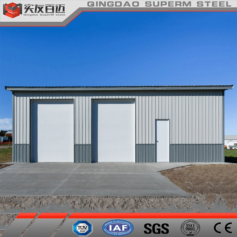 Insulation Sandwich Panel Prefab House Prefabricated Steel Structure Building Construction Material Price Sorage Warehouse Truck Garage with Carport Shed
