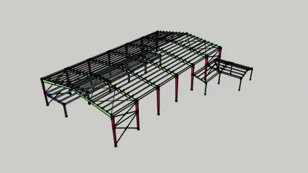 Prefab House Steel Structure Frame Storage Shed Workshop Steel Building